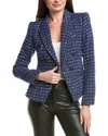 L'agence Marie Double-breasted Blazer In Blue