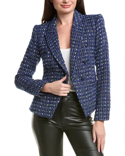 L'agence Marie Double-breasted Blazer In Blue