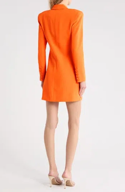 L'agence Marlee Long Sleeve Mini Blazer Dress In Multi