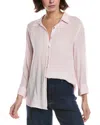 L'agence Lagence Marlene 3/4-sleeve Silk Blouse In Pink