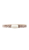 L'agence Marlow Leather Belt In Gray