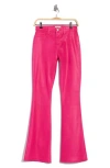 L'agence Marty Coated High Waist Flare Leg Jeans In Pink