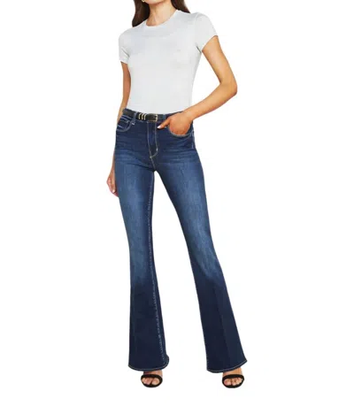 L'agence Marty Hi-rise Flared Jeans In Columbia In Blue