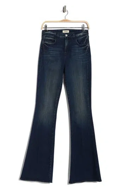 L'agence Marty High Waist Flare Jeans In Blue