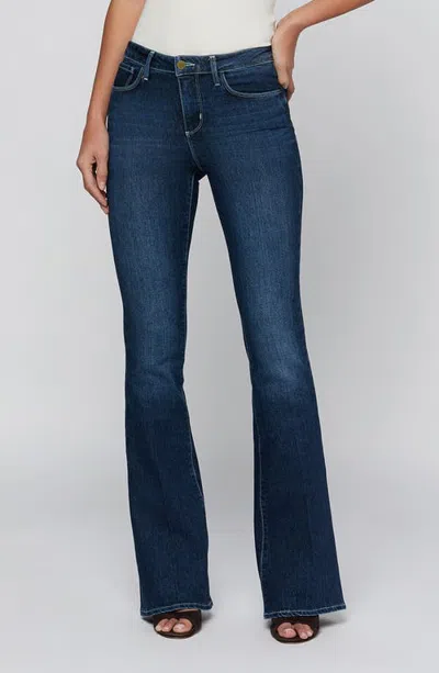 L'agence Marty High Waist Flare Jeans In Blue