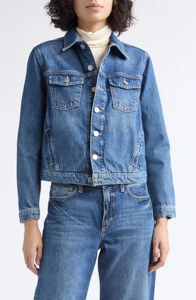 L'agence Maven Slim Denim Jacket In Blue