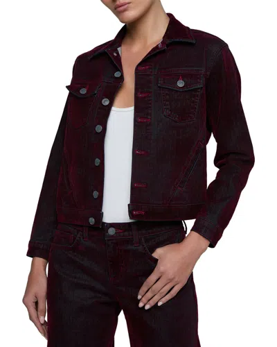 L'agence Maven Slim Jacket In Burgundy