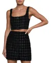 L'agence Maylin Houndstooth Top In Multi