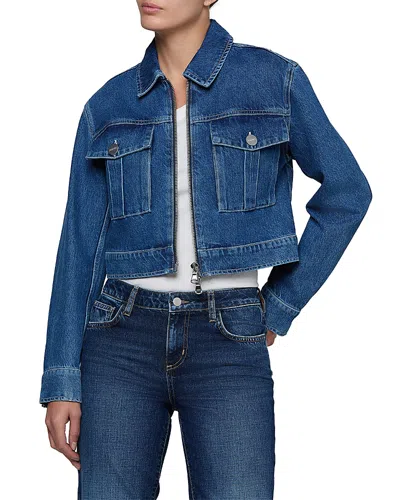L'agence Micah Oversized Jean Jacket In Goleta In Blue