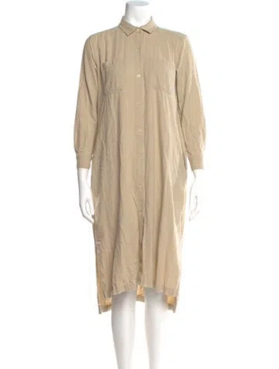 Pre-owned L'agence Midi Length Dress In Neutral