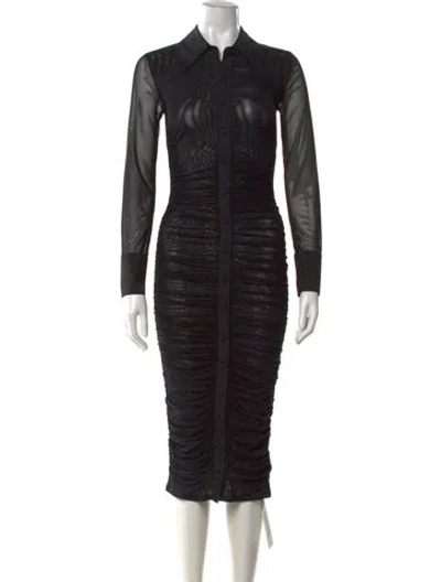 Pre-owned L'agence Midi Length Dress W/ Tags In Black
