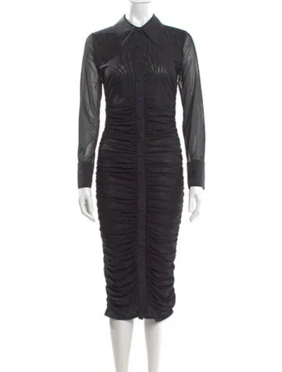 Pre-owned L'agence Midi Length Dress W/ Tags In Gray