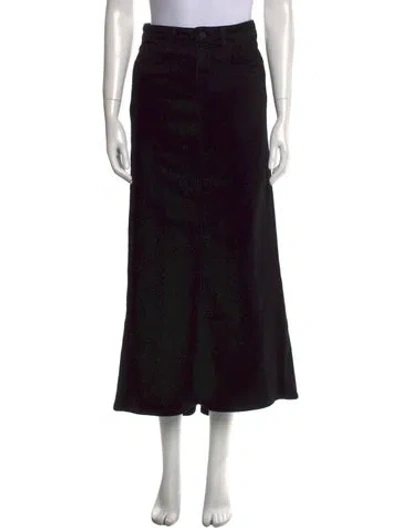 Pre-owned L'agence Midi Length Skirt In Black