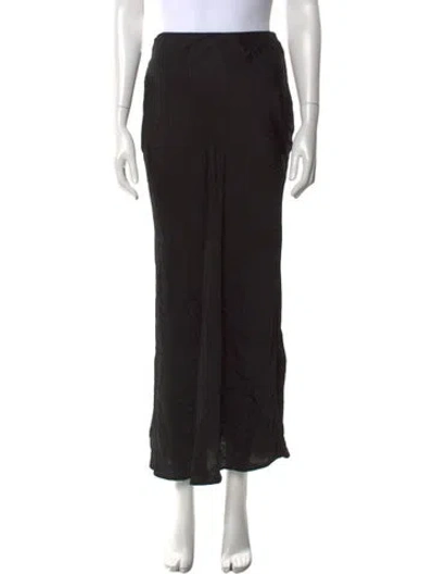 Pre-owned L'agence Midi Length Skirt In Black