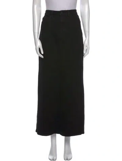 Pre-owned L'agence Midi Length Skirt In Black