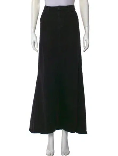 Pre-owned L'agence Midi Length Skirt In Black