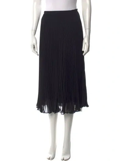 Pre-owned L'agence Midi Length Skirt In Black