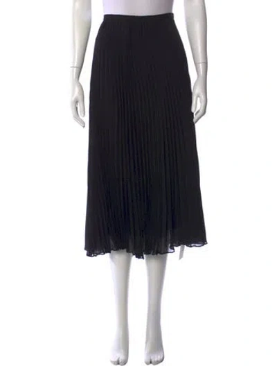 Pre-owned L'agence Midi Length Skirt In Black