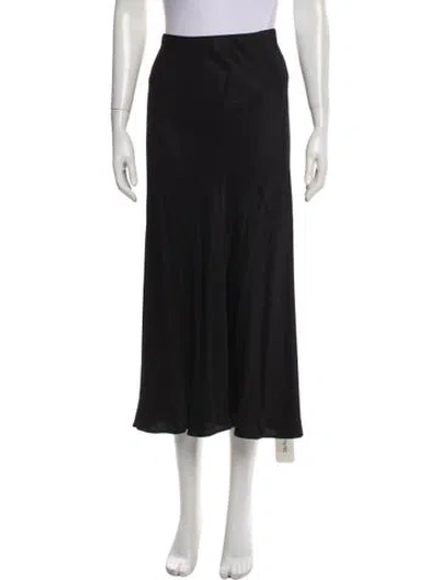 Pre-owned L'agence Midi Length Skirt In Blue