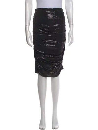 Pre-owned L'agence Midi Length Skirt In Gray