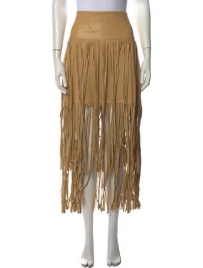 Pre-owned L'agence Midi Length Skirt In Multicolor