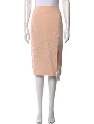 Pre-owned L'agence Midi Length Skirt In Pink