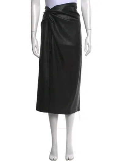 Pre-owned L'agence Midi Length Skirt W/ Tags In Black