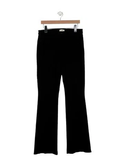 Pre-owned L'agence Mid-rise Flared Jeans In Black