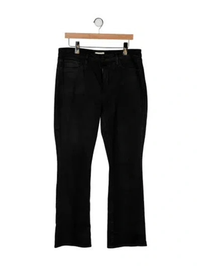 Pre-owned L'agence Mid-rise Flared Jeans In Black