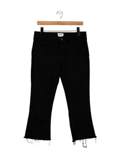 Pre-owned L'agence Mid-rise Flared Jeans In Black