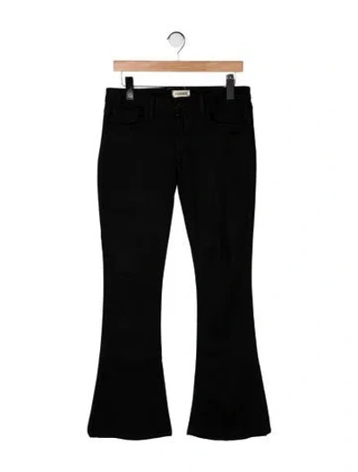 Pre-owned L'agence Mid-rise Flared Jeans In Black