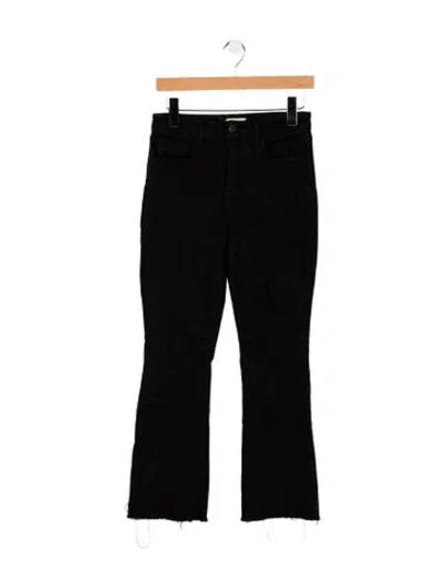 Pre-owned L'agence Mid-rise Flared Jeans In Black
