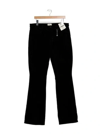 Pre-owned L'agence Mid-rise Flared Jeans In Black