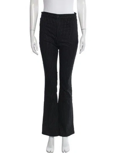 Pre-owned L'agence Mid-rise Flared Jeans In Black