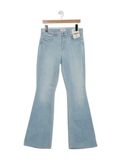 Pre-owned L'agence Mid-rise Flared Jeans In Blue