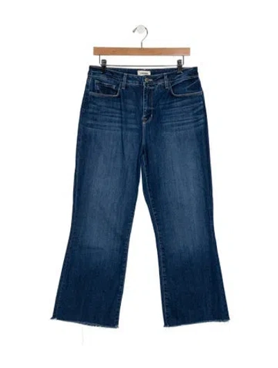 Pre-owned L'agence Mid-rise Flared Jeans In Blue