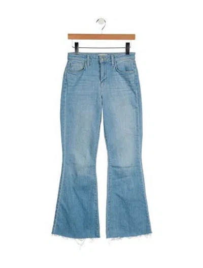 Pre-owned L'agence Mid-rise Flared Jeans In Blue