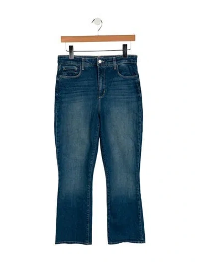 Pre-owned L'agence Mid-rise Flared Jeans In Blue