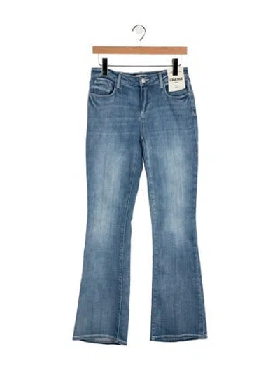 Pre-owned L'agence Mid-rise Flared Jeans In Blue