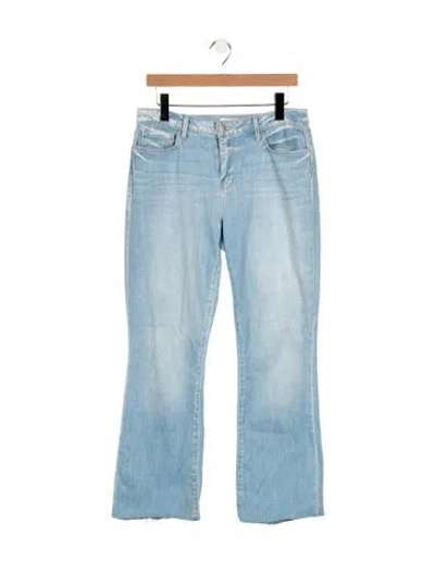 Pre-owned L'agence Mid-rise Flared Jeans In Blue