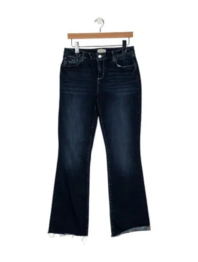 Pre-owned L'agence Mid-rise Flared Jeans In Blue