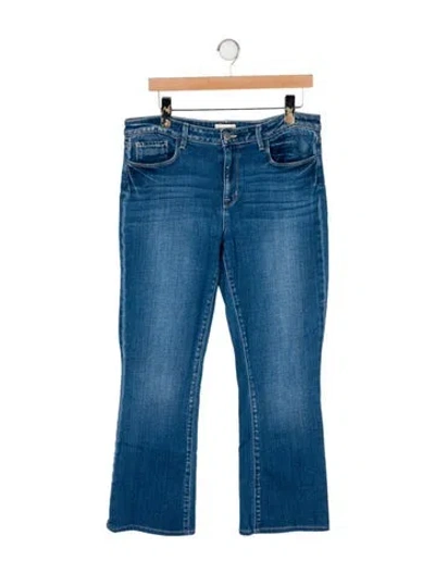 Pre-owned L'agence Mid-rise Flared Jeans In Blue
