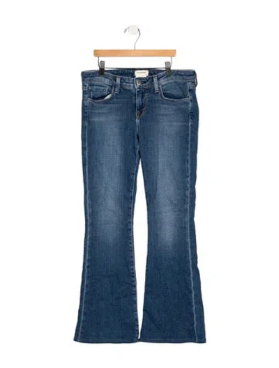 Pre-owned L'agence Mid-rise Flared Jeans In Blue