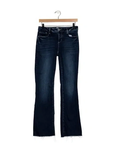Pre-owned L'agence Mid-rise Flared Jeans In Blue
