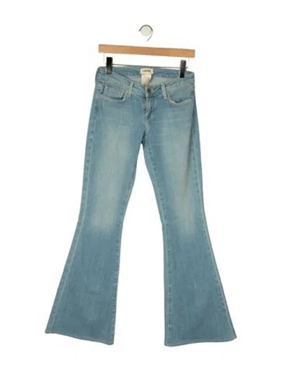 Pre-owned L'agence Mid-rise Flared Jeans In Blue