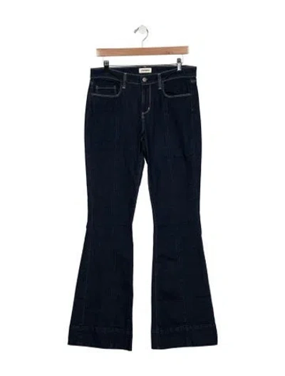 Pre-owned L'agence Mid-rise Flared Jeans In Blue