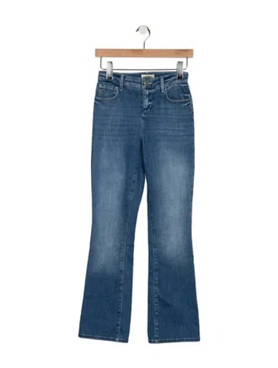 Pre-owned L'agence Mid-rise Flared Jeans In Blue
