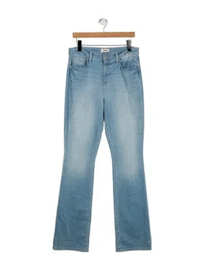 Pre-owned L'agence Mid-rise Flared Jeans In Blue