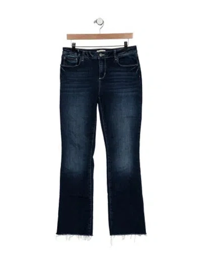 Pre-owned L'agence Mid-rise Flared Jeans In Blue