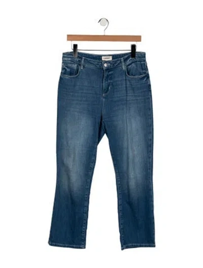 Pre-owned L'agence Mid-rise Flared Jeans In Blue